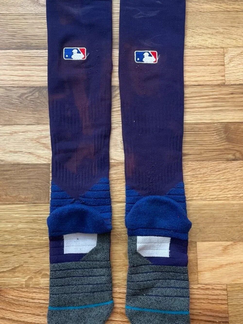 Men's Medium 6-8.5 Stance MLB Diamond Pro Long Baseball Socks Navy Blue MLB